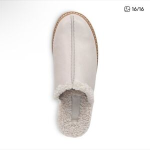 Vince. Adler Leather Shearling-Lined Platform Slip On Clogs